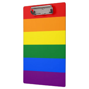 LGBT Rainbow Gay Pride Flag Clipboard