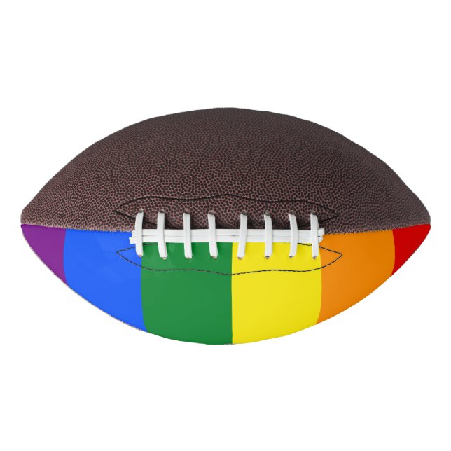 LGBT Rainbow Gay Pride Flag Football (Front)