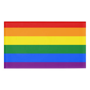 LGBT Rainbow Gay Pride Flag Name Tag