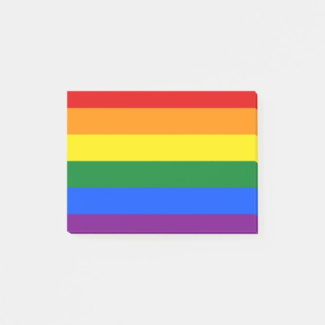 LGBT Rainbow Gay Pride Flag Post-it Notes (Front)