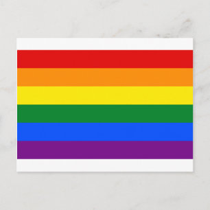 LGBT Rainbow Gay Pride Flag Postcard