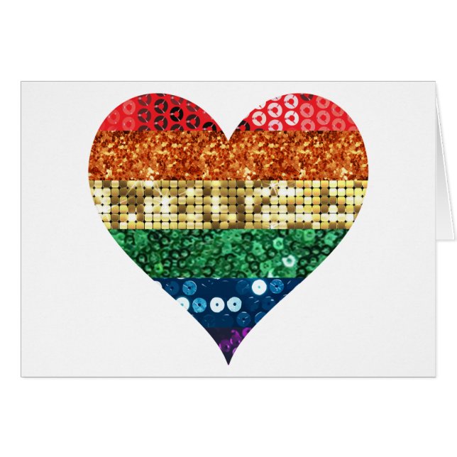 lgbt rainbow heart (Front Horizontal)