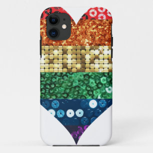 lgbt rainbow heart iPhone 11 case