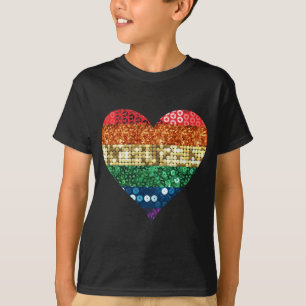 lgbt rainbow heart T-Shirt
