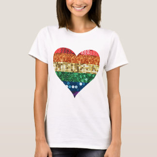 lgbt rainbow heart T-Shirt
