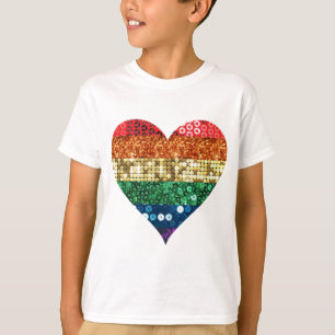 lgbt rainbow heart T-Shirt