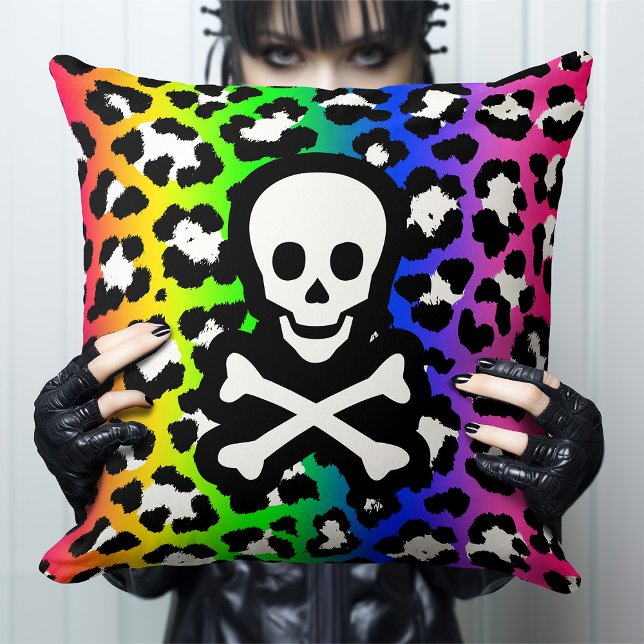 LGBT Rainbow Jolly Roger Pride Statement Cushion (Creator Uploaded)