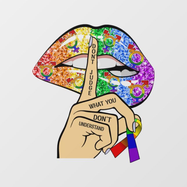 LGBT Rainbow Lips (Sheet)