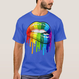 LGBT Rainbow  Lips Pride Gay, Homoseual, Lesbian T T-Shirt