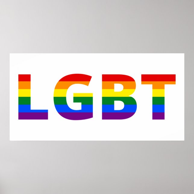 Lgbt Rainbow Poster (Front)