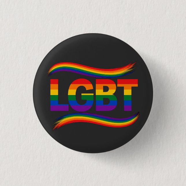 LGBT Rainbow Pride 3 Cm Round Badge (Front)