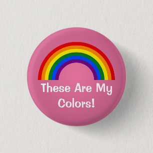 LGBT rainbow pride Button
