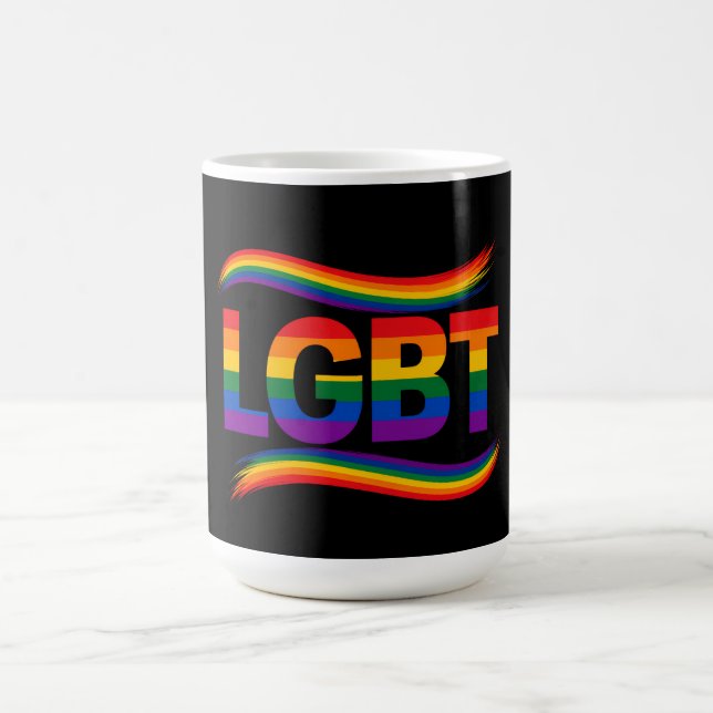 LGBT Rainbow Pride Coffee Mug (Center)