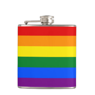 LGBT Rainbow Pride flag Hip Flask