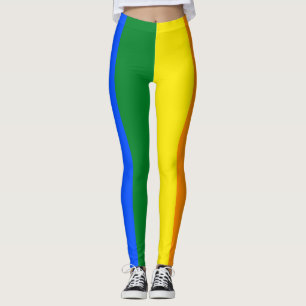 LGBT Rainbow Pride Flag Vertical Stripe Leggings