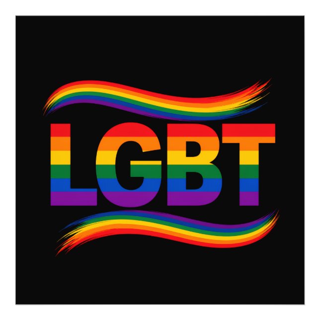 LGBT Rainbow Pride Photo Print (Front)