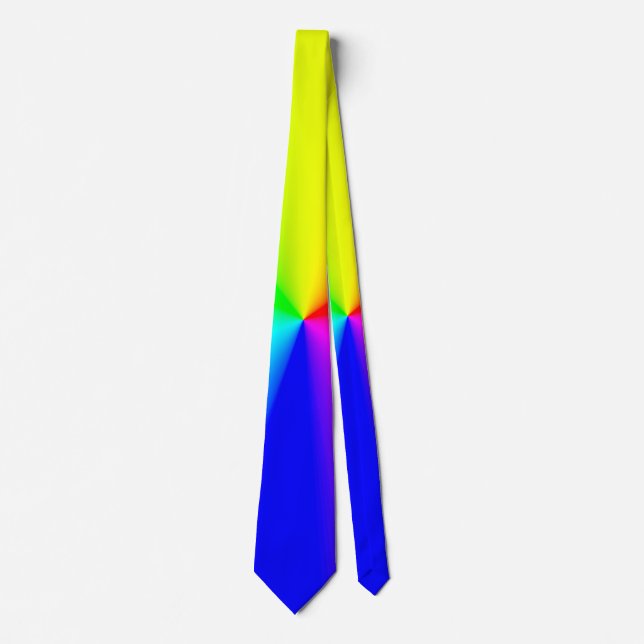 LGBT Rainbow Radial Colours Tie (Front)
