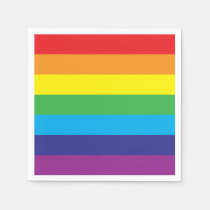Lgbt Rainbow Stripes Lgbt  Napkin