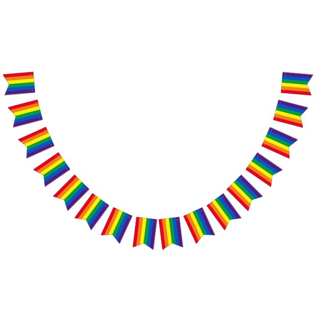 Lgbt rainbow stripes original gay pride bunting  (All)