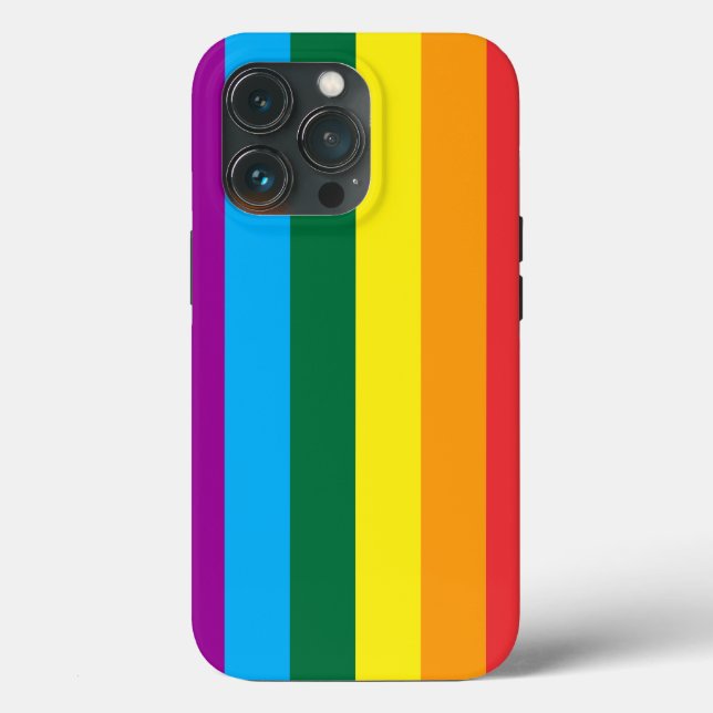 Lgbt Rainbow Strips Case-Mate iPhone Case (Back)