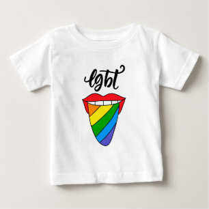 LGBT Rainbow Tongue Baby T-Shirt