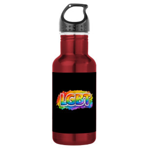 LGBT Rainbow Typography 532 Ml Water Bottle