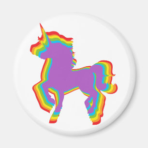 LGBT Rainbow Unicorn Magnet