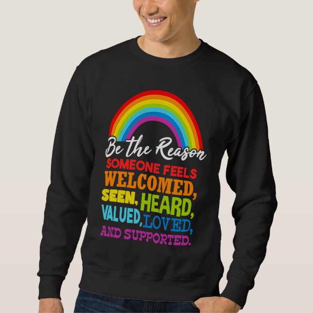 LGBT Rainow Flag Sweatshirt (Front)