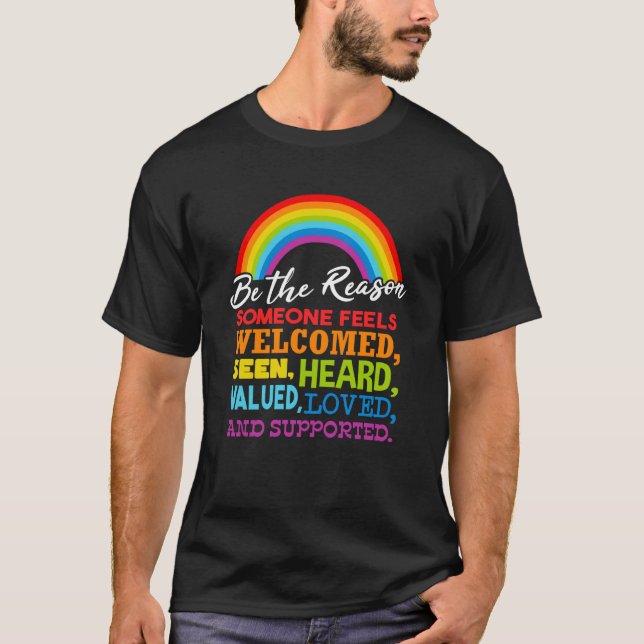 LGBT Rainow Flag T-Shirt (Front)