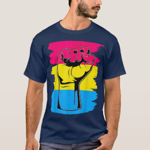 LGBT Resist Fist Vintage Hand Panseual Flag Pan Pr T-Shirt