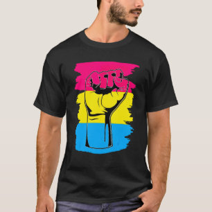 Lgbt Resist Fist Vintage Hand Pansexual Flag Pan P T-Shirt