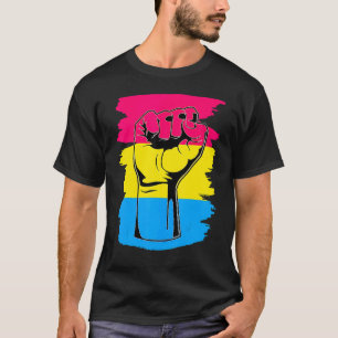 Lgbt Resist Fist Vintage Hand Pansexual Flag Pan P T-Shirt