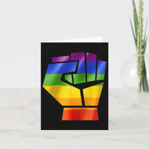 Lgbt Resist Pride Lesbian Gay Biual Transgender  Card