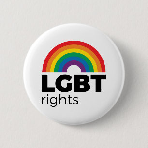 LGBT Rights Rainbow 6 Cm Round Badge