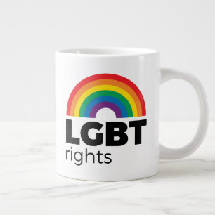 LGBT Rights Rainbow Large Coffee Mug