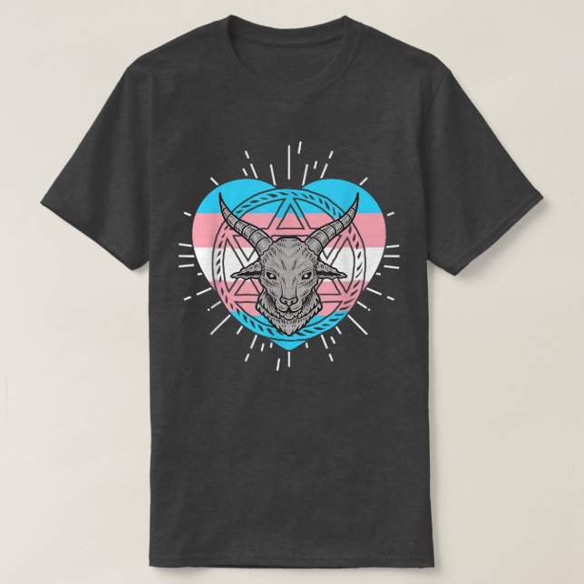 LGBT satanism goth Transgender  T-Shirt (Design Front)