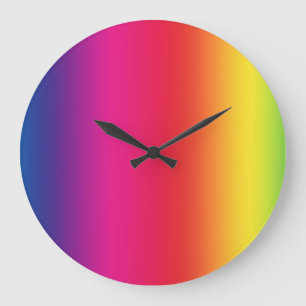 LGBT Social Movement Symbol Large Clock