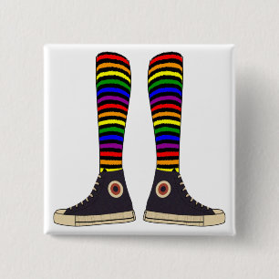 LGBT Socks 15 Cm Square Badge