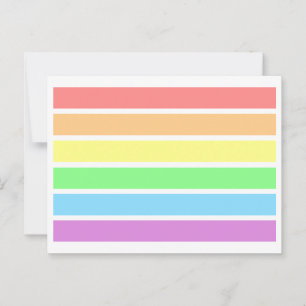 LGBT Soft Light Pastel Gay Pride Rainbow Postcard