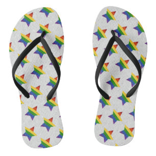 LGBT Star Pride Flag Glitter Thongs