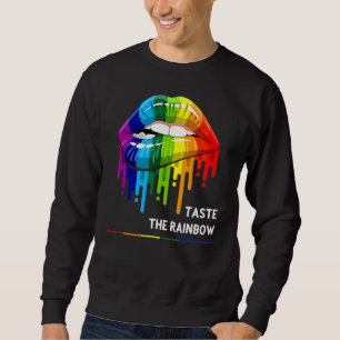 Lgbt Taste The Rainbow Lgbt Pride Lgbtq Rainbow Sweatshirt