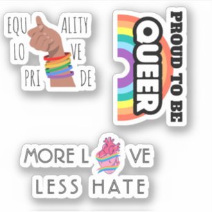 LGBT trans queer rainbow graphics quote bundle
