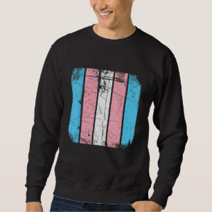 LGBT Transgender Flag Rainbow American Flag LGBTQ Sweatshirt