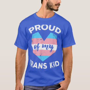 LGBT Transgender Pride Flag Cute Heart Proud of My T-Shirt