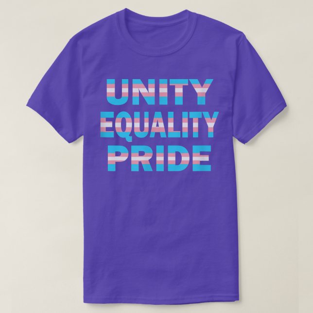 LGBT Transgender Unity Equality Pride June Pride M T-Shirt (Design Front)