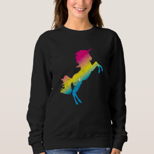 Lgbt Unicorn Pansexuality Flag Queer Pan Pride Pan Sweatshirt
