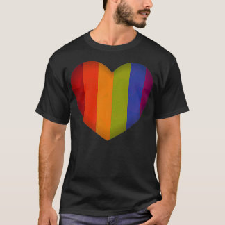 LGBT Valentines Day Heart Pride Gay Lesbian Coupl T-Shirt