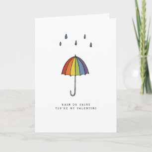 LGBT   Valentines   Umbrella   Pride   Holiday Card