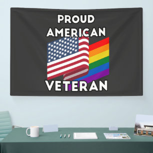 Lgbt Veterans - American Flag Banner
