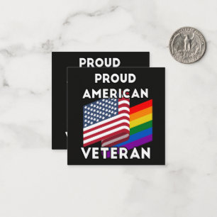 Lgbt Veterans - American Flag Card